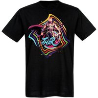 Thor Retro Print Herren T-Shirt schwarz von Thor