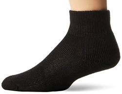 Thorlos Herren TMX Max Cushion Ankle Tennissocken, solide, schwarz, Large von Thorlos