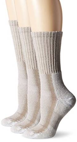 thorlos Damen Wandersocken Lthw Max Cushion Crew, Braun, 3 Paar, Medium von Thorlos