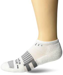 thorlos Unisex-Erwachsene Edge Court Low Cut Socks Tennissocken, Weiß, Large von Thorlos