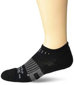 thorlos Unisex-Erwachsene Edge Court Low Cut Socks Tennissocken, grau/schwarz, Medium von Thorlos
