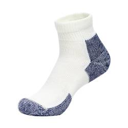 thorlos Unisex JMX Running Thick Padded Ankle Sock, White, XLarge von Thorlos