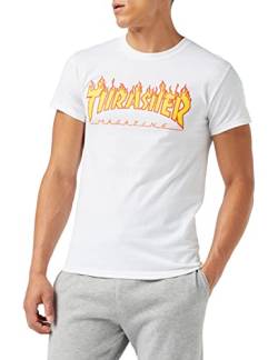 THRASHER Herren Trutsh05749 T-Shirt, Wei¤, Small von Thrasher