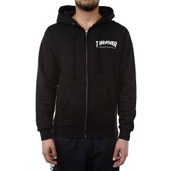 THRASHER SKATE MAG ZIP HOODIE SCHWARZ - L, schwarz von Thrasher