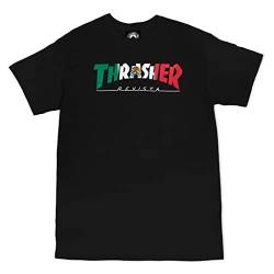Thrasher Men's Mexico Revista Black Short Sleeve T Shirt S von Thrasher