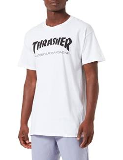 Thrasher Unisex Skate Mag T-Shirt, weiß, L von Thrasher