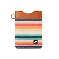 Schlanke minimalistische Geldbörse aus elastischem Leder mit RFID für Damen und Herren, kleines Kreditkartenetui für Fronttasche (Renae) von Thread Wallets