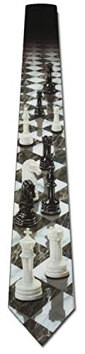 Schach-Krawatte für Herren von Three Rooker