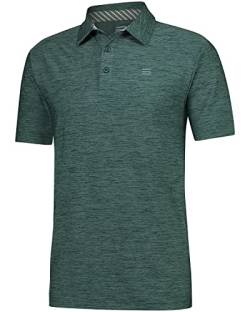 Three Sixty Six Golf-Shirts für Herren – Dry Fit Kurzarm-Poloshirt, sportliches, lässiges T-Shirt mit Kragen von Three Sixty Six