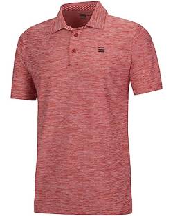 Three Sixty Six Golf-Shirts für Herren – Dry Fit Kurzarm-Poloshirt, sportliches, lässiges T-Shirt mit Kragen von Three Sixty Six