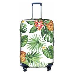Thril Ananas Trolley Kofferüberzug Elastische Kofferhülle Damen Mädchen Gepäckabdeckung Medium, weiß, S von Thril