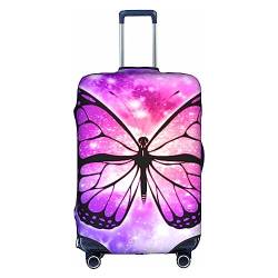 Thril Funny Butterflies Trolley Kofferüberzug Elastische Kofferhülle Damen Mädchen Gepäckhülle Klein, Funny Butterflies1, L von Thril