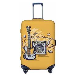 Thril Hochelastische Spandex-Kofferabdeckung, Gepäckabdeckung, Größe XL, passend für Gitarren- und Verstärker-Drucke von 73,3 bis 81,3 cm, weiß, xl von Thril