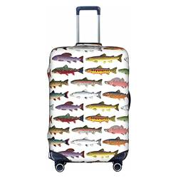 Thril Kofferhülle für Aquarien, Fische, elastisch, für Damen und Mädchen, Größe XL, weiß, M von Thril