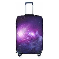 Thril Purple Clouds Trolley-Kofferbezug, elastisch, für Damen und Mädchen, Größe XL, weiß, S von Thril