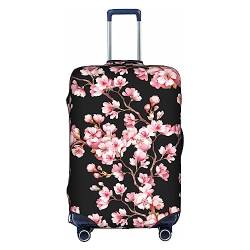 Thril Schöne Kirschblüten Trolley Kofferüberzug Elastische Kofferhülle Damen Mädchen Gepäckabdeckung Klein, Schöne Kirschblüten2, S von Thril