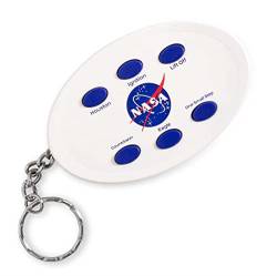 Thumbs up! NASA Sound Maker Schlüsselring, NASASNDMK, Gebrochenes Weiß, 12.5 x 15.5 x 1.5 cm von Thumbs Up