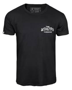 Thumbsdown Muay Thai T-Shirt. Herren Baumwoll-T-Shirt mit Aufdruck (Größe Medium) von Thumbsdown