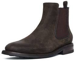 Thursday Boot Company Herren Duke Chelsea Lederstiefel, Dark Olive Wildleder, 41.5 EU von Thursday Boot Company