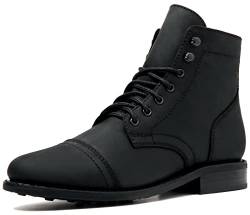 Thursday Boot Company Rugged & Resilient Captain Herren Schnürstiefel, Schwarz (Schwarz, matt), 38.5 EU von Thursday Boot Company