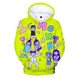 Thursday Omori Hoodie Unisex 3D,Omori Merch Hoodie Für Herren/Damen Pullover Langarm Sweatshirts,Omori Cosplay Pullover Teenager Madchen von Thursday