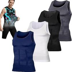 Shaperluv – Shaperluv Male Shaper Tank, Herren-Körperformer-Weste, Brust, Gynäkomastie, Kompressions-Tanktop (L, Schwarz) von TiLLOw