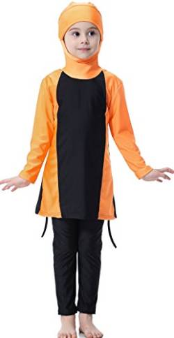 TianMai Mädchen Kinder Muslimische Bademode Islamische Schwimmanzug Badeanzug Burkini Muslim Swimwear (G-2, 160cm) von TianMai