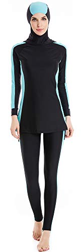 TianMai Neue Muslimische Bademode Muslim Islamischen Bescheidene Full Cover Badebekleidung Modest Swimwear Beachwear Burkini für Frauen (20, Int'l M (EU-Größe 36-38)) von TianMai