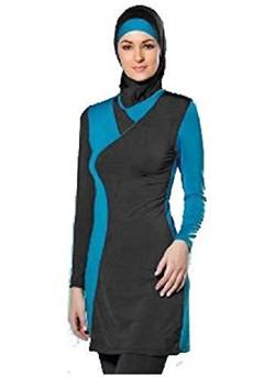 TianMai Neue Muslimische Bademode Muslim Islamischen Bescheidene Full Cover Badebekleidung Modest Swimwear Beachwear Burkini für Frauen (5-1, Int'l 5XL (EU-Größe 48-50)) von TianMai