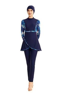 TianMai Neu Muslimische Bademode Muslim Islamischen Bescheidene Full Cover Badebekleidung Modest Swimwear Beachwear Burkini für Frauen (52r, Int'l 2XL) von TianMaiGeLun