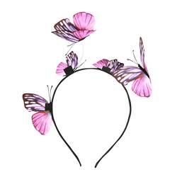 Haarbänder Vintage Stirnbänder Stoff Stirnbänder Schmetterlings-Haarbinder für DekorationZuhause für Mädchen Damen Haarreif Vintage Breite Haarreifen Headband von TianWlio