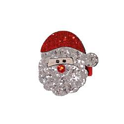 Snap Clips Haarklammern für Damen Mädchen Weihnachten Baby Haarnadel Glitter Pailletten Cartoon Weihnachten Kitz Haarschmuck Haarnadel Zubehör von TianWlio