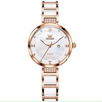 Tidy Quarzuhr Olevs 5589 Quarz Frauen Uhr Keramik Uhren Luxus elegante Damen Armband, Ideal zum Schenken von Tidy