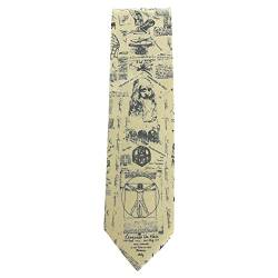 Neuheit Krawatte mit LEONARDO DA VINCI Design von Tie Studio