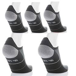 Tiedtke-Medical Sportsneaker-Socken Mini - Antibakterielle Sneakersocken für Damen & Herren - 5 Paar, Schwarz-Grau, Größe 38-40 von Tiedtke-Medical
