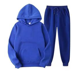 Tielag Herren Y2K Jogginganzug Trainingsanzug, Corteiz 2 Piece Hoodie Sporthose, Damen Sportanzug, Unisex Anzug Set mit Hoodie und Hose Sportbekleidung Laufanzug, Tracksuit, Blau, L von Tielag