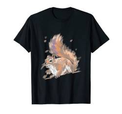 Eichhörnchen Shirt Damen Eichhörnchen Geschenk Kinder T-Shirt von Tier Shirts & Tierliebhaber Bekleidung