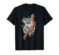 Koala Shirt Damen Australien Geschenk Koala Tshirt Kinder T-Shirt von Tier Shirts & Tierliebhaber Bekleidung