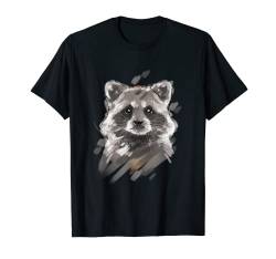 Waschbär Shirt Damen Waschbären Geschenk Waschbär Motiv T-Shirt von Tier Shirts & Tierliebhaber Bekleidung