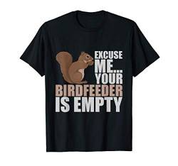 Entschuldige das Vogelfutter ist alle lustig Einhhörnchen T-Shirt von Tier T-Shirts & Geschenkideen