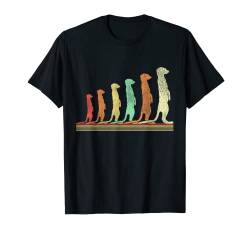Retro Erdmännchen T-Shirt von Tier T-Shirts & Geschenkideen