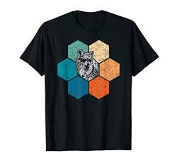 Retro Waschbär T-Shirt von Tier T-Shirts & Geschenkideen
