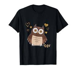 Herz Geschenk Vogel Eule T-Shirt von Tier Vogel Eule Shirts