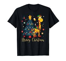 Frohe Weihnachten Afrika Safari Geschenk Giraffe T-Shirt von Tier Weihnachten T-Shirts & Geschenkideen