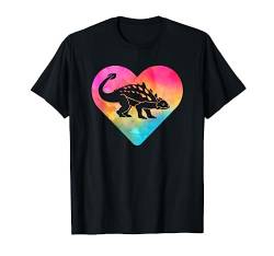 Frauen oder Mädchen Ankylosaurus Dinosaurier T-Shirt von Tiere und Herzen