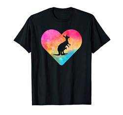Frauen oder Mädchen Känguru T-Shirt von Tiere und Herzen