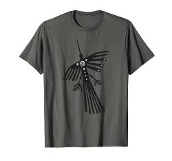 Peru Shirt. Nazca Linien. Kolibri Kondor Silhouette. T-Shirt von Tiere und Wildnis Designs von Christine Krahl