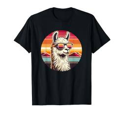 Alpaka Vintage Design mit Lama Cool Kamel Lieblingstier T-Shirt von Tierfreunde Lustige Tiere Shop