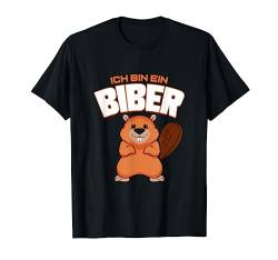 Biber Lustiges Geschenk für Tierfreund Nagetier Biberdamm T-Shirt von Tierfreunde Lustige Tiere Shop