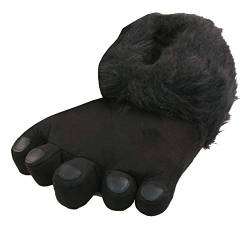 Tierhausschuhe Hausschuhe Big Foot, Schwarz, 45/46, TH-BFOOTB von Tierhausschuhe